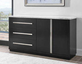 Camila White Marble Server by Steve Silver at Eve Furniture