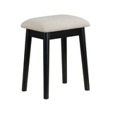 Camilla Black Vanity Dressing Table with Mirror and Stool by Homelegance at Eve Furniture