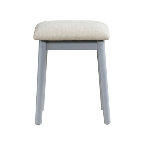 Camilla Gray Vanity Dressing Table with Mirror and Stool by Homelegance at Eve Furniture