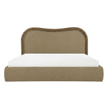 Camilla Green/Dark Brown King Bed by MOES at Eve Furniture