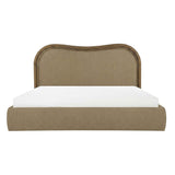 Camilla Green/Dark Brown King Bed by Moe's Home at Eve Furniture