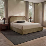 Camilla Green/Dark Brown King Bed by Moe's Home at Eve Furniture