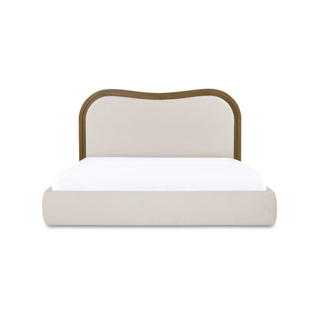 Camilla Oat/Dark Brown King Bed by MOES at Eve Furniture