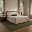 Camilla Oat/Dark Brown King Bed by Moe's Home at Eve Furniture