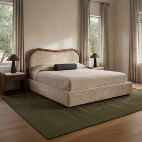 Camilla Oat/Dark Brown King Bed by MOES at Eve Furniture