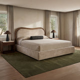 Camilla Oat/Dark Brown Queen Bed by MOES at Eve Furniture
