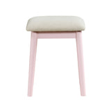 Camilla Pink Vanity Dressing Table with Mirror and Stool by Homelegance at Eve Furniture