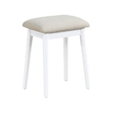 Camilla White Vanity Dressing Table with Mirror and Stool by Homelegance at Eve Furniture