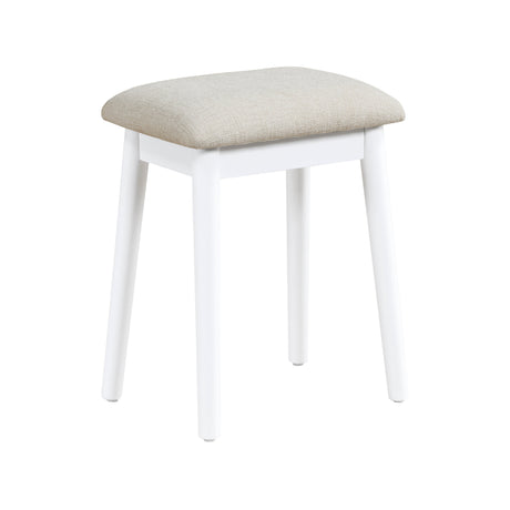 Camilla White Vanity Dressing Table with Mirror and Stool by Homelegance at Eve Furniture