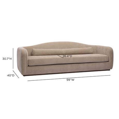 Camille 99" Sofa by TOV Furniture at Eve Furniture