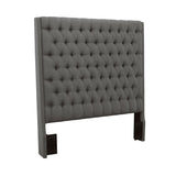 Camille Queen Button Tufted Bed Gray