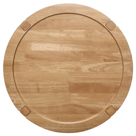 Camillo Brown Round Solid Wood End Table with Shelf Maple by Coaster at Eve Furniture