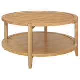 Camillo Maple 2-Piece Round Coffee and End Table Set by Coaster at Eve Furniture