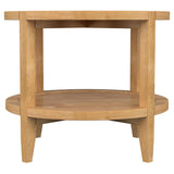 Camillo Maple 3-Piece Round Coffee and End Table Set by Coaster at Eve Furniture