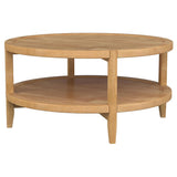 Camillo Maple 3-Piece Round Coffee and End Table Set by Coaster at Eve Furniture