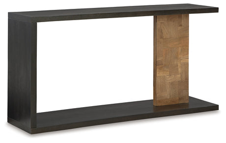 Camlett Brown Console Sofa Table by Ashley at Eve Furniture