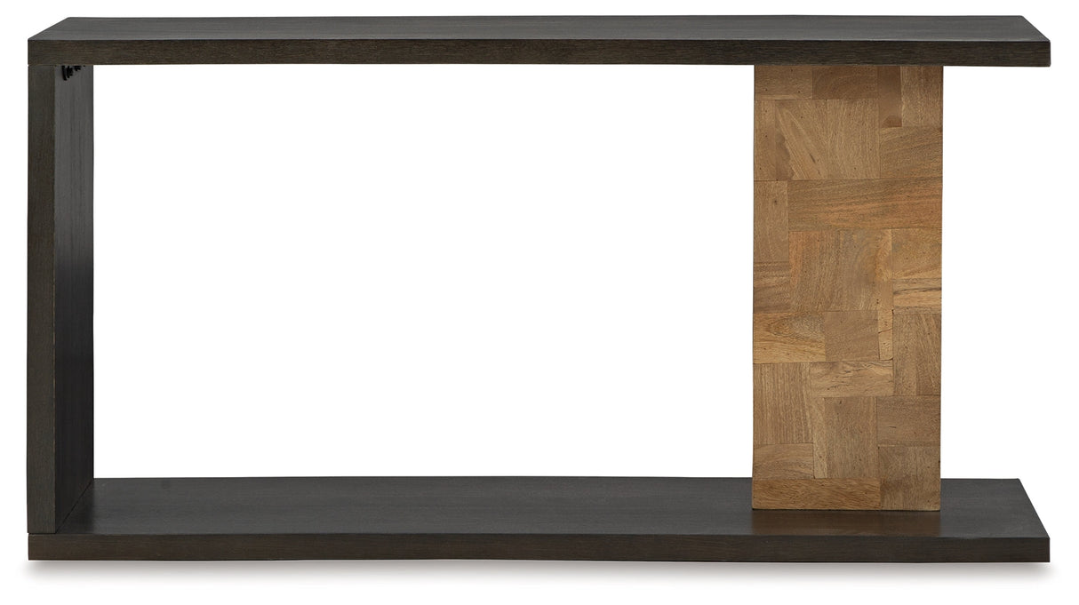 Camlett Brown Console Sofa Table by Ashley at Eve Furniture