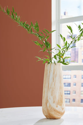 Cammen Tan/White Vase by ASHLEY FURNITURE at Eve Furniture