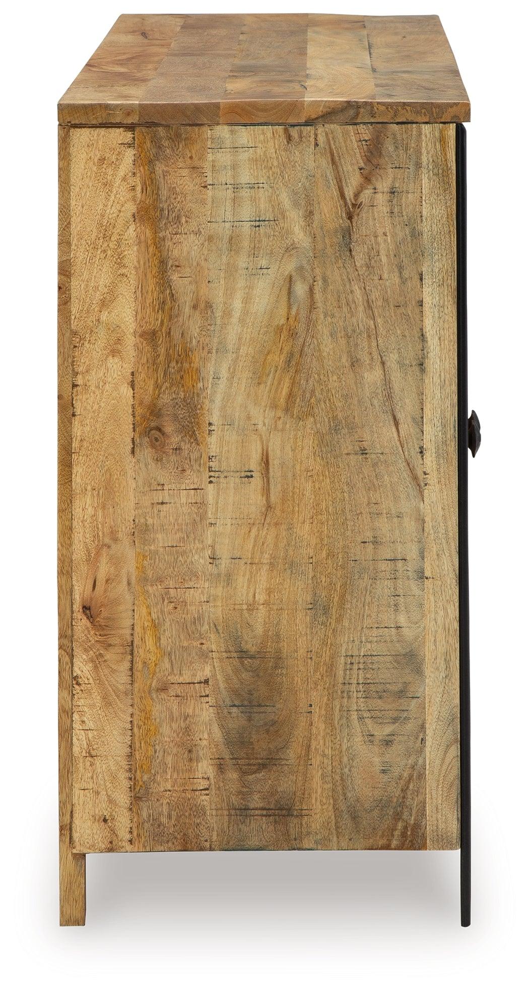 Camney Brown/Black Accent Cabinet by Ashley at Eve Furniture