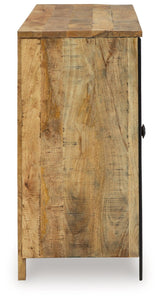 Camney Brown/Black Accent Cabinet by Ashley at Eve Furniture