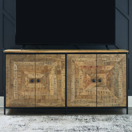 Camney Brown/Black Accent Cabinet by Ashley at Eve Furniture