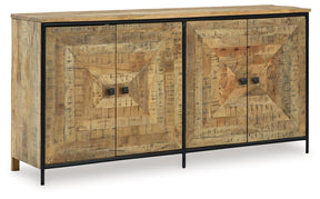 Camney Brown/Black Accent Cabinet by Ashley at Eve Furniture