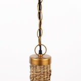 Campanile Brown Whicker Pendant Light by Mercana at Eve Furniture