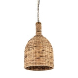 Campanile Brown Whicker Pendant Light by Mercana at Eve Furniture
