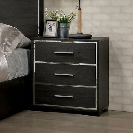 Camryn Warm Gray 4-Piece Queen Bedroom Set by Furniture of America at Eve Furniture