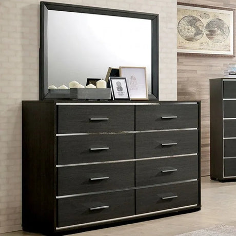 Camryn Warm Gray 4-Piece Queen Bedroom Set by Furniture of America at Eve Furniture