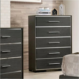 Camryn Warm Gray 5-Piece Queen Bedroom Set by Furniture of America at Eve Furniture