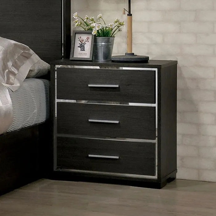 Camryn Warm Gray 4-Piece Queen Bedroom Set by Furniture of America at Eve Furniture