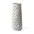 Canasta Large Rustic White Ceramic Decorative Vase by Mercana at Eve Furniture