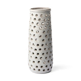 Canasta Large Rustic White Ceramic Decorative Vase by Mercana at Eve Furniture