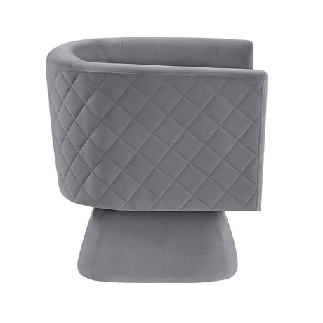 Candace Gray Swivel Chair by Homelegance at Eve Furniture