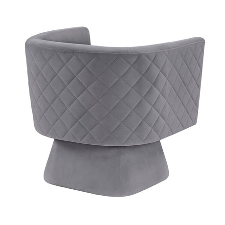 Candace Gray Swivel Chair by Homelegance at Eve Furniture