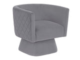 Candace Gray Swivel Chair by Homelegance at Eve Furniture