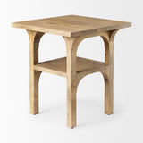 Candace Light Wood Bridge Accent Table by Mercana at Eve Furniture