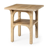 Candace Light Wood Bridge Accent Table by Mercana at Eve Furniture