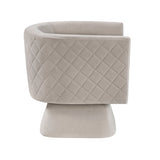 Candace Taupe Swivel Chair by Homelegance at Eve Furniture