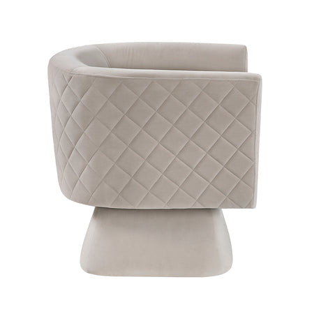Candace Taupe Swivel Chair by Homelegance at Eve Furniture