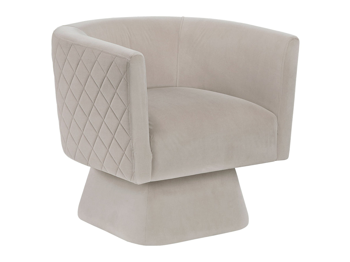 Candace Taupe Swivel Chair by Homelegance at Eve Furniture