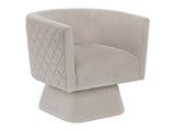 Candace Taupe Swivel Chair by Homelegance at Eve Furniture