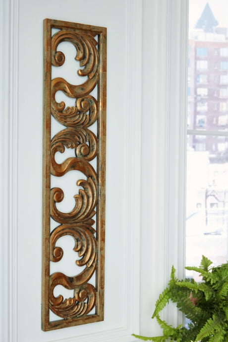 Candelario Natural Wall Decor by Ashley at Eve Furniture