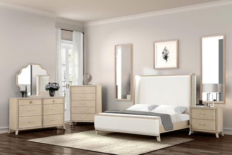 Candra Natural Oak Queen Bed by Furniture of America at Eve Furniture