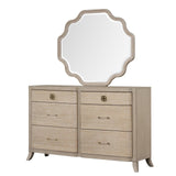 Candra Natural Oak Mirror by Furniture of America at Eve Furniture