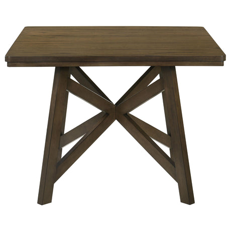 Canfield Brown Square Counter Height Dining Table by Coaster at Eve Furniture
