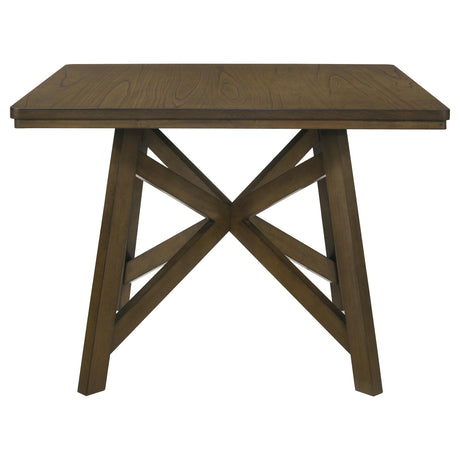 Canfield Brown Square Counter Height Dining Table by Coaster at Eve Furniture