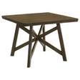 Canfield Brown Square Counter Height Dining Table by Coaster at Eve Furniture