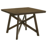 Canfield Brown Square Counter Height Dining Table by Coaster at Eve Furniture